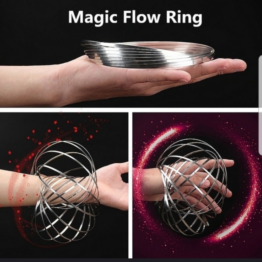 Amazing flow ring fidget spinner bracelet